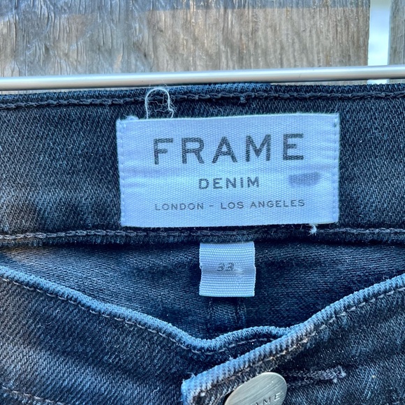 🎉HP🎉 *Frame Denim | L'Homme Black Skinny Jeans RN 139021 Cut 166500 Size 33 - Picture 2 of 11